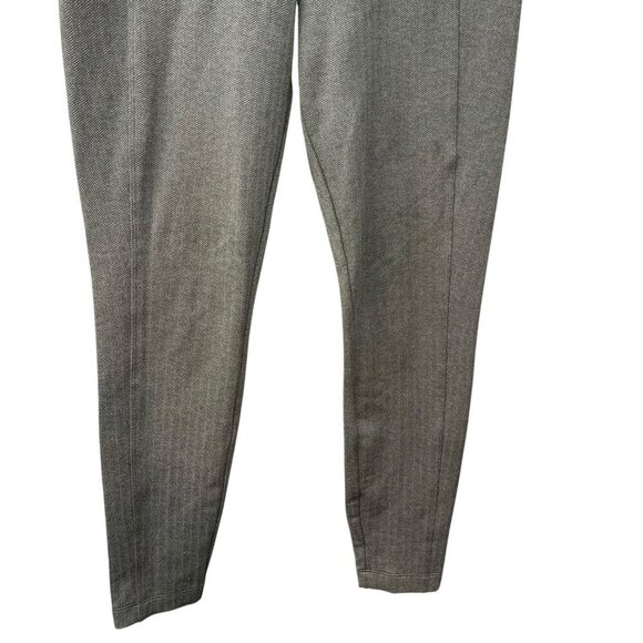 Athleta Delancey Herringbone Tight Leggings Black Abalone Grey Fitted Pants S - Picture 2 of 11